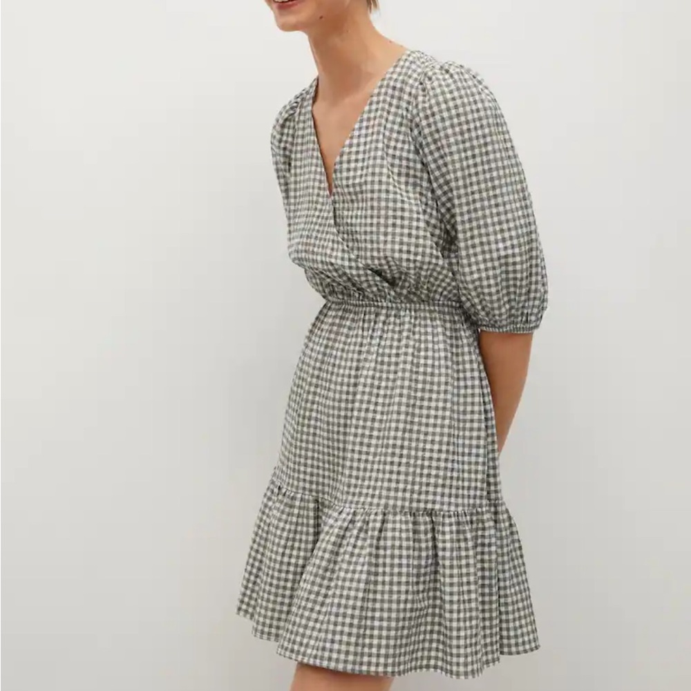 Mango dress Garden. Vichy check dress.